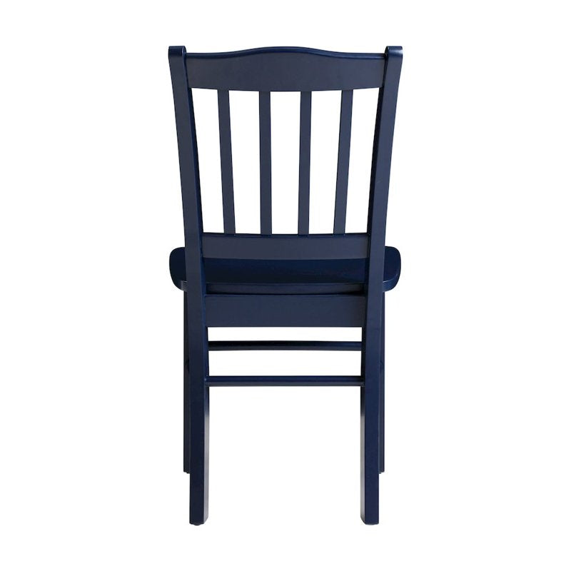 Shaker Dining Chairs Set of 2 - Navy Blue Finish