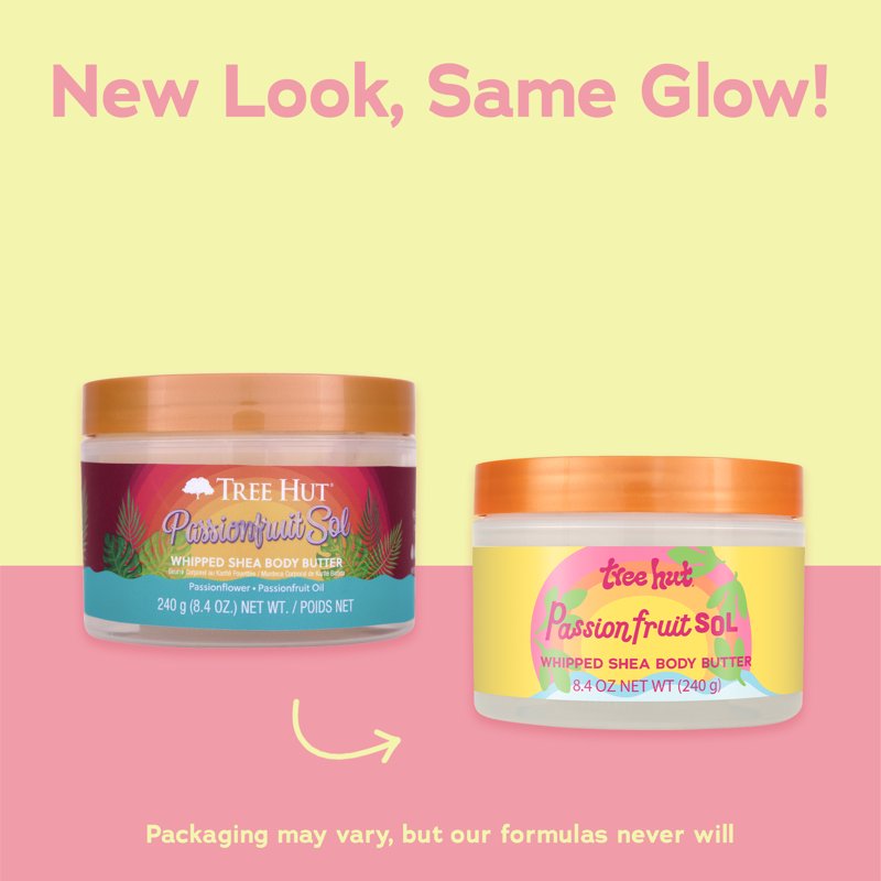 Passionfruit Sol Whipped Shea Body Butter - Lightweight Moisturizing Cream