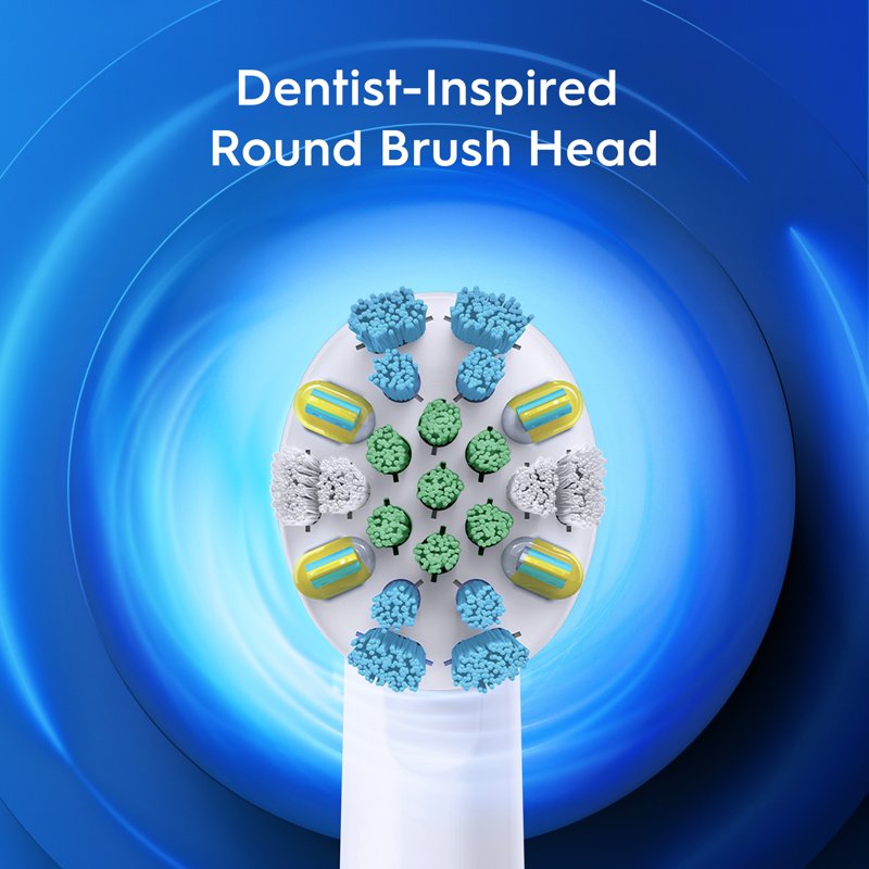 Rechargeable Electric Toothbrush with 2-Minute Timer, Black