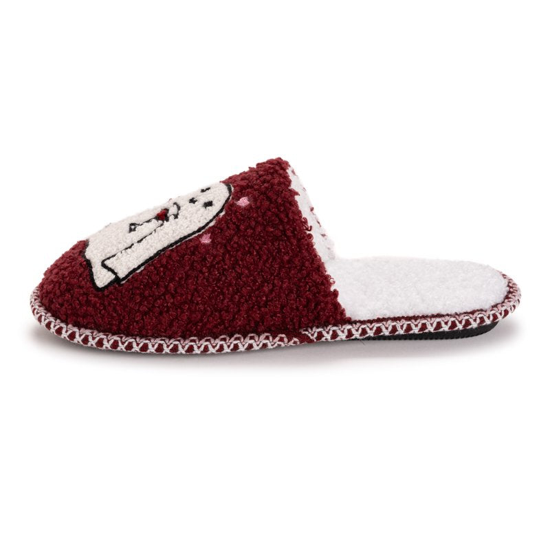 Women's Punch Needle Slippers - Halloween Ghost L (9-10)