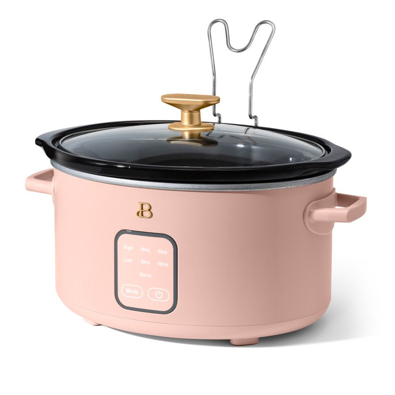 4 Qt Slow Cooker with Touch-Activated Display - Rose