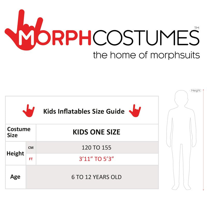 Morph Kids Inflatable Skeleton T-rex Ride-On Costume Boys Girls