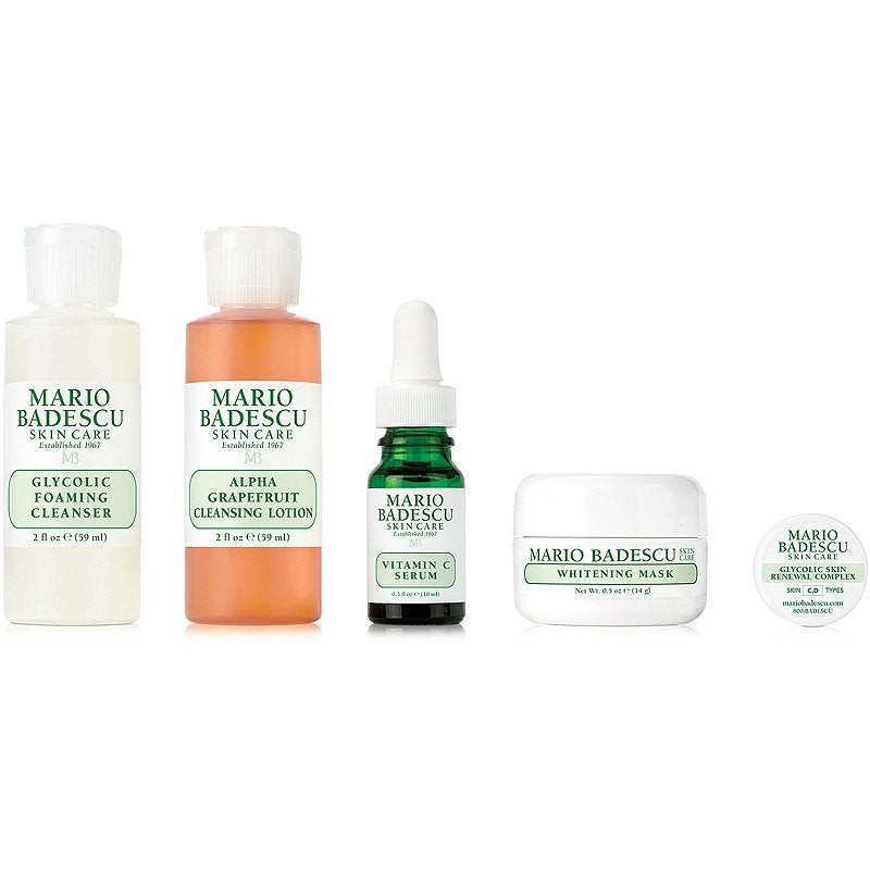Radiant Skin Brightening Set with Vitamin C Serum and Glycolic Cleanser