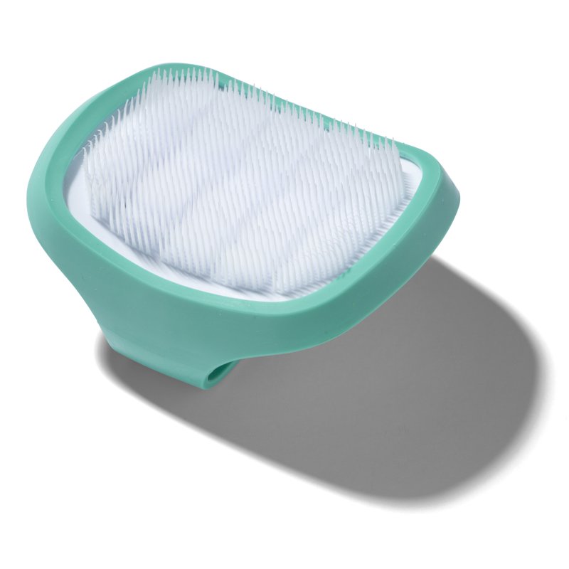Cradle Cap Soft Bristle Brush for Babies - Aqua