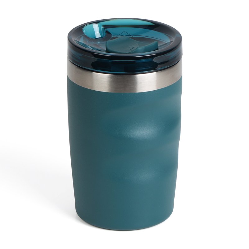 12oz Stainless Steel Insulated Travel Tumbler with Slider Lid - Teal Rain