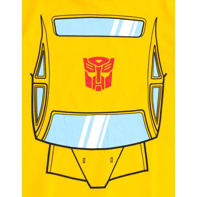 Transformers Bumblebee Toddler Hooded T-Shirt 4T Cosplay Costume Yellow
