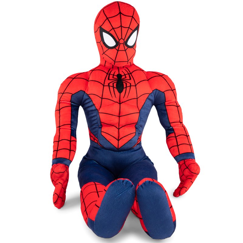 Kids Spider-Man Plush Cuddle Pillow Buddy - Soft Red Polyester Toy
