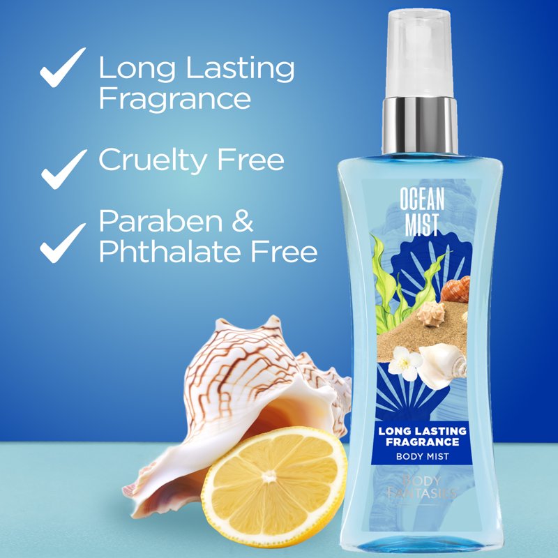 Ocean Body Spray for Women - Long-Lasting Fragrance, 3 Pack