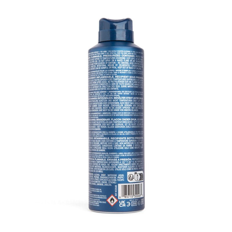 Seductive Homme Blue Men's Body Spray - Warm & Spicy Fragrance, 6 oz