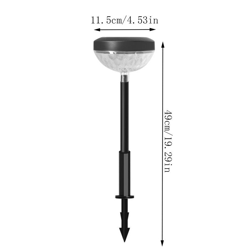 Solar Water Droplet Projection Garden Stake Light - Colorful Ambient Lighting - M Variation