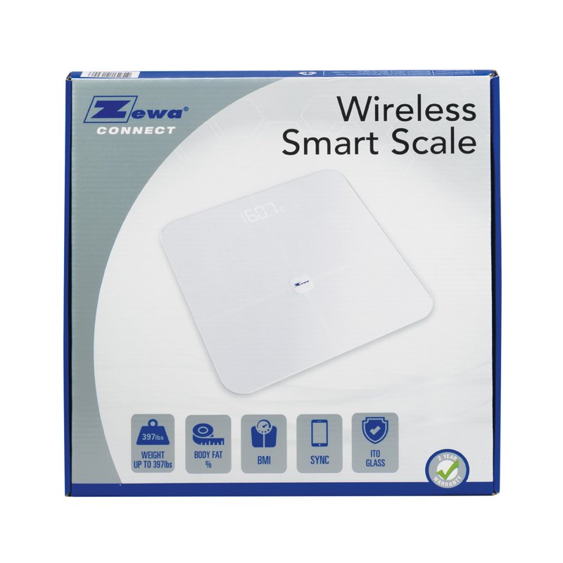 Bluetooth Body Composition Scale - Measures 12 Metrics, Supports 397 lbs Capacity