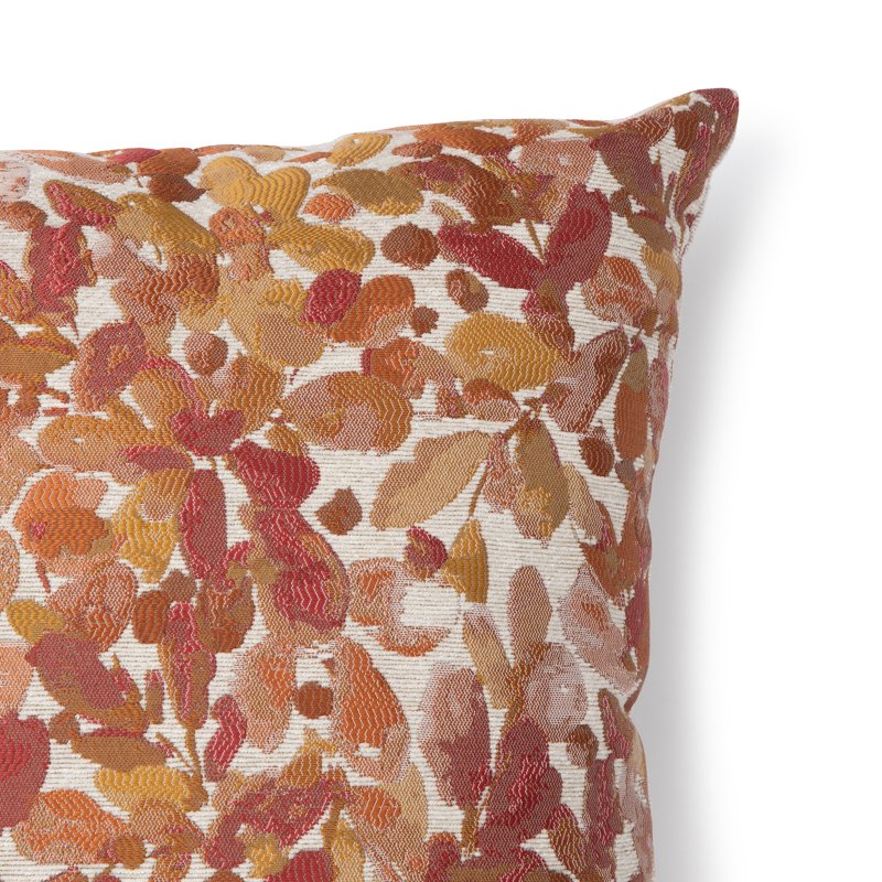 Decorative Botanical Throw Pillow 20x20 in Spice - Accent Cushion for Living Room & Bedroom