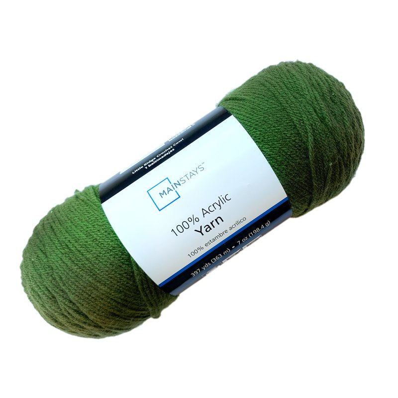 Sea Turtle Green Acrylic Yarn - Medium Weight, 397 Yards, Knitting & Crocheting