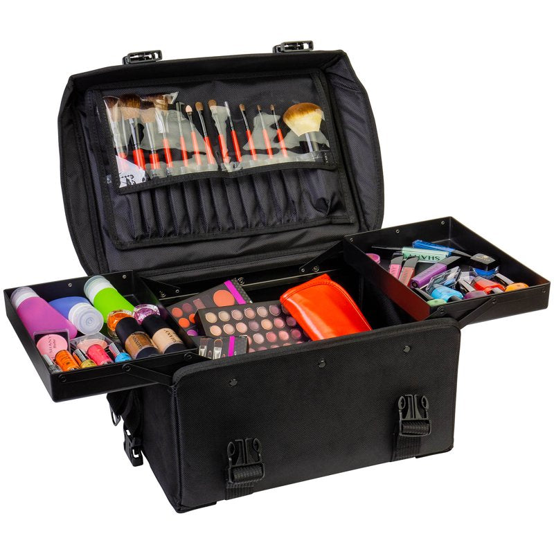 Luxury Makeup Artist Rolling Trolley Case with Organizer Drawers