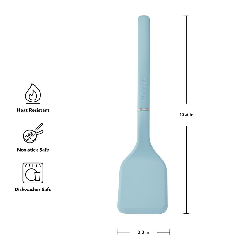 3-Piece Cooking Utensils Set with Ergonomic Handles - Mineral Water