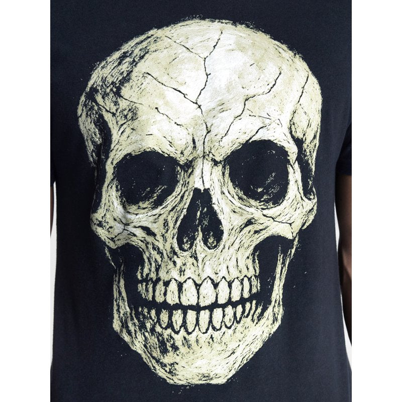Men's Halloween Web Greometry Graphic T-Shirt - Black Soot 3XL