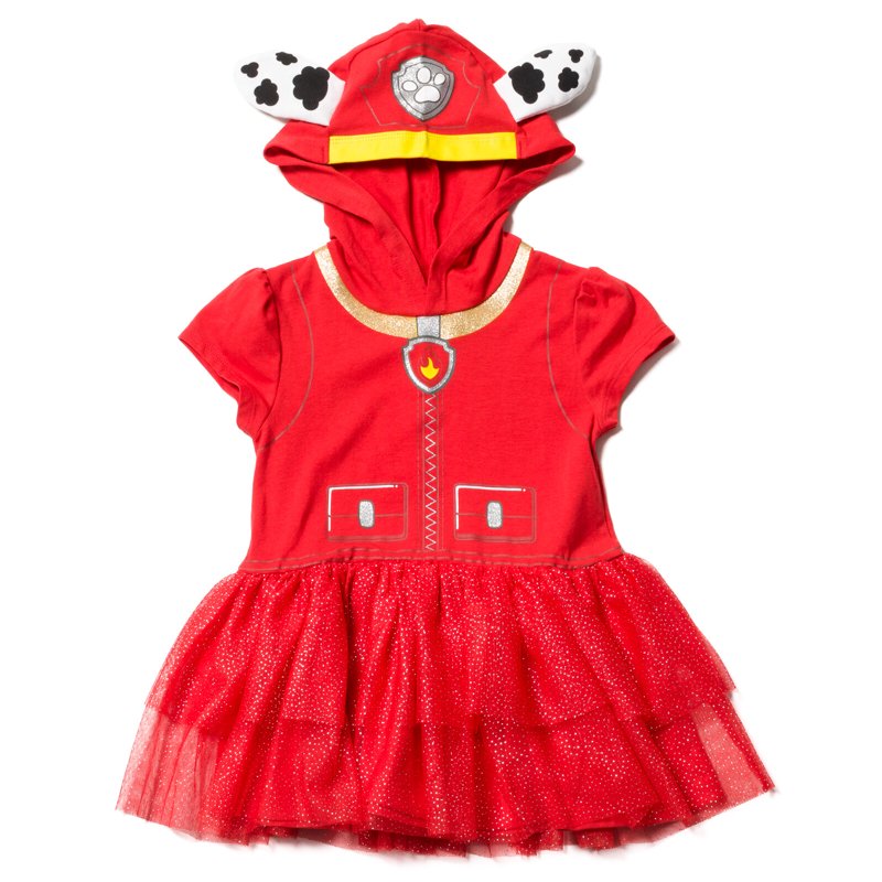 Toddler Girls Paw Patrol Marshall Costume Dress & Leggings Set - Red, 2T