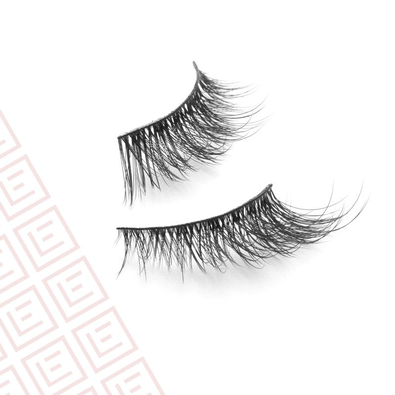 3/4 Length Natural False Eyelashes Multipack - 8 Pairs with Lash Glue