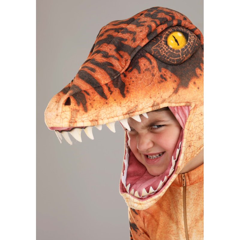 Toddler Velociraptor Costume 18 Months - Realistic Dinosaur Halloween Outfit