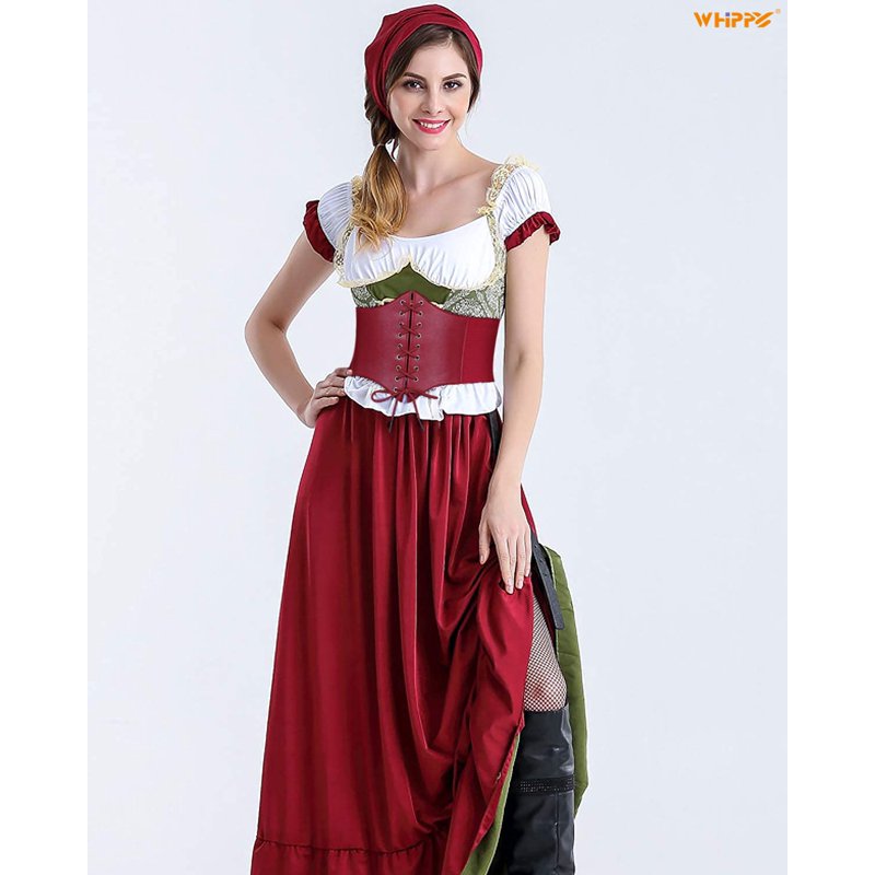 Red Lace-Up Corset Waist Belt for Women, Elastic Wide Belt for Dresses & Outfits
