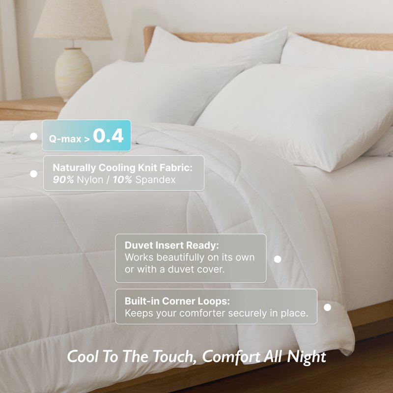 Breescape Essentials B-Cool Cooling Comforter - King Size, White