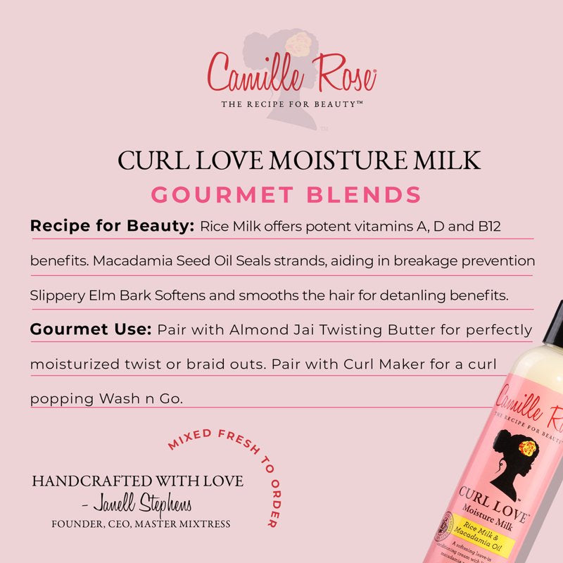 Curl Love Moisture Milk - Nourishing Leave-In Cream with Rice Milk & Macadamia Oil