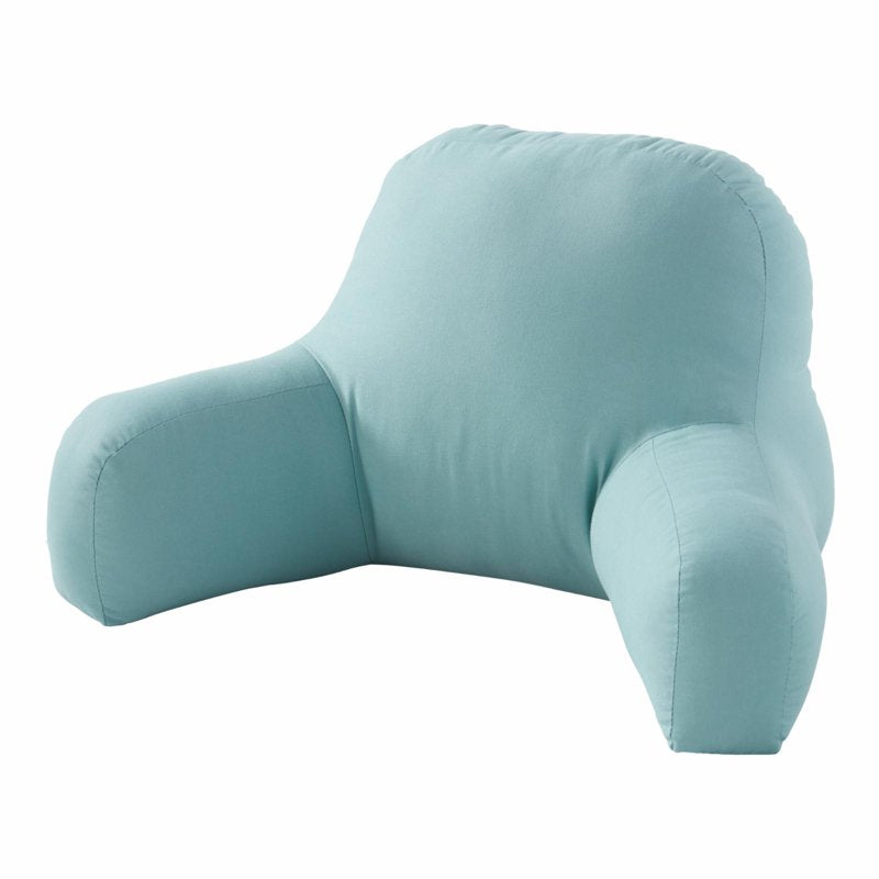 Turquoise Cotton Duck Bed Rest Pillow for Relaxing & Support - Junior Size