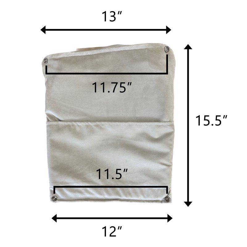 Replacement Cushions Set for Alice Glider Chair - Gray Velvet