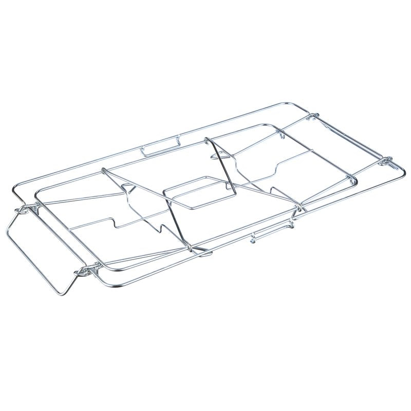 Folding Wire Chafing Rack - Standard Size, 2 Pack - Silver