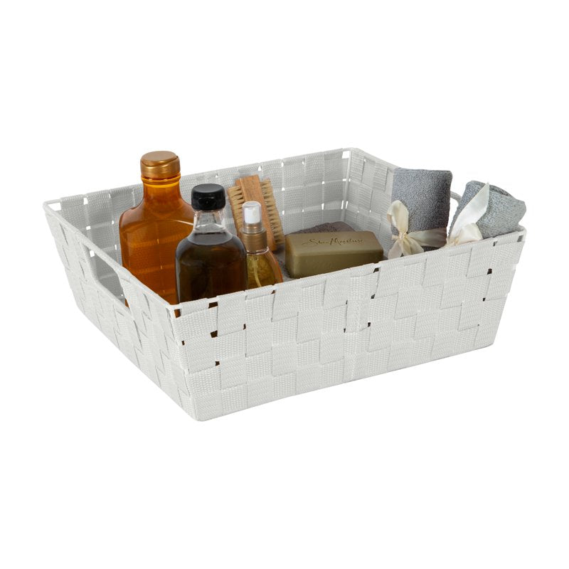 Simplify Large Woven Storage Shelf Bin Basket - Heather Grey, Extra Large