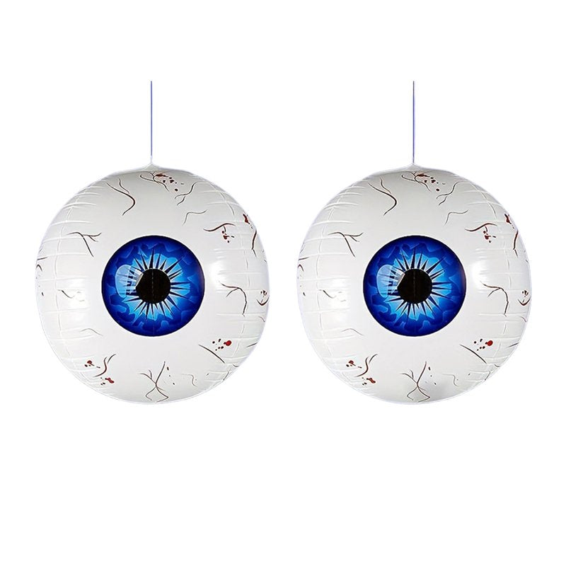 Blue Inflatable Eyeball Decorations Halloween Yard Party Set - 2 Pieces