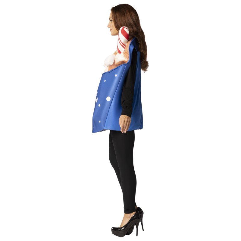 Hot Chocolate Costume for Adults - One Size, Men & Women, Blue