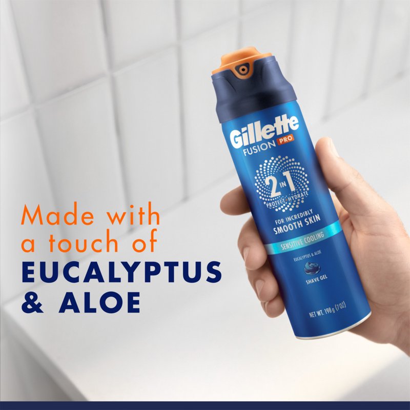 Fragrance-Free Shaving Gel for Men - Twin Pack, 14 oz