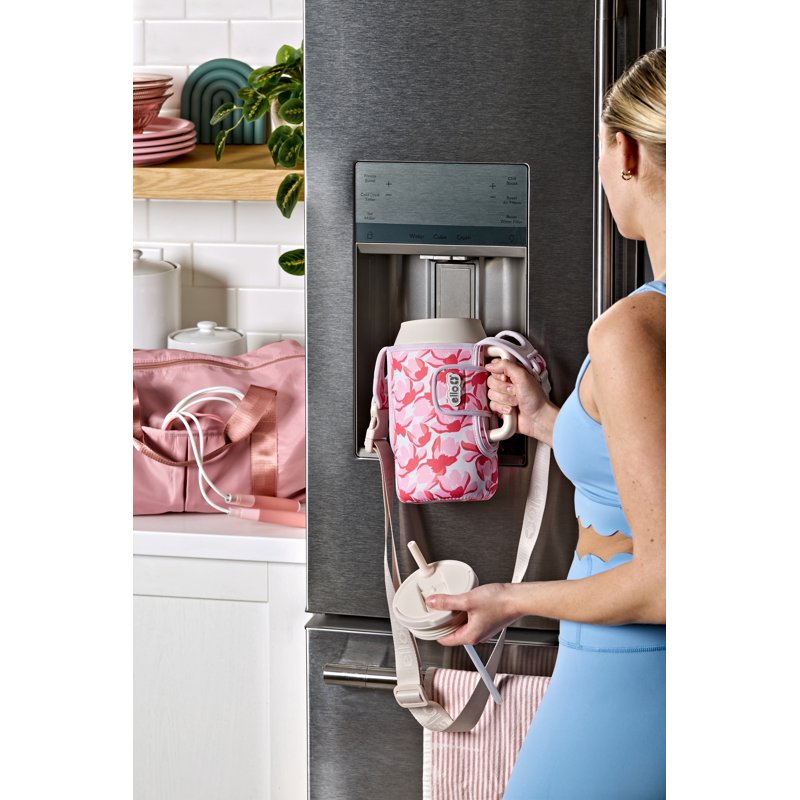 64oz Vacuum Insulated Stainless Steel Tumbler - Pink Florals