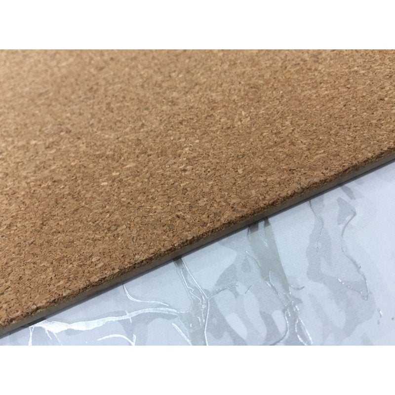 Oval Cork Placemat Set of 4 - Metallic Marble Design 12" x 18"