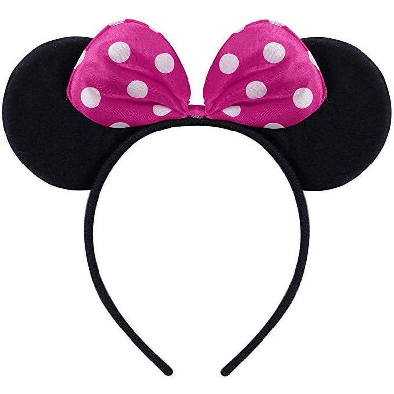 Rose Toddler Girls Polka Dot Tutu Dress with Mouse Ears Headband - 18-24 Months