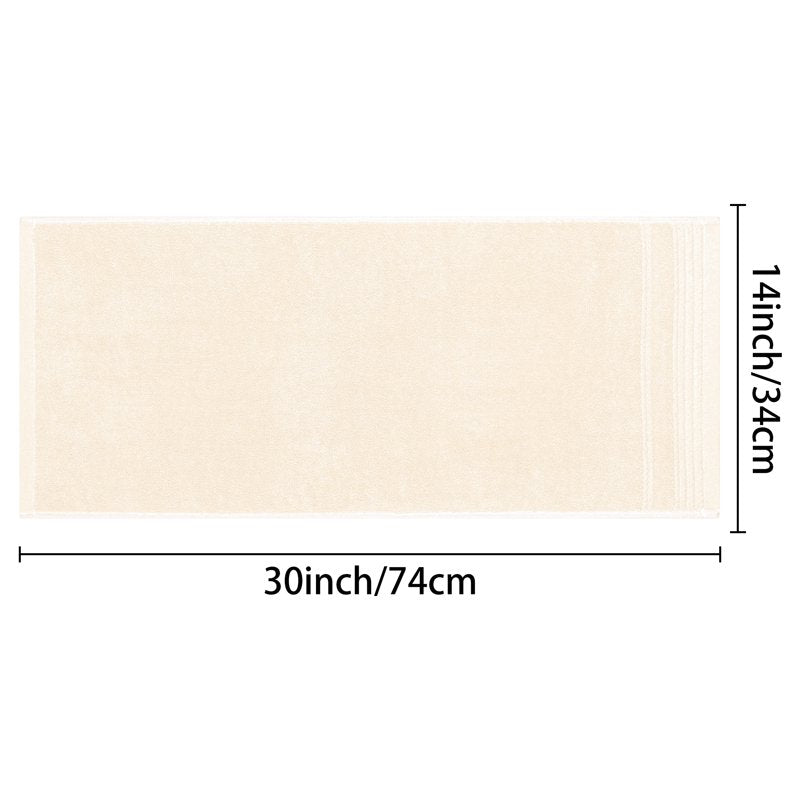 Bathroom Hand Towels Set - 14x30 Inch Beige, Water-Absorbent & Soft - Variation of THIS listing