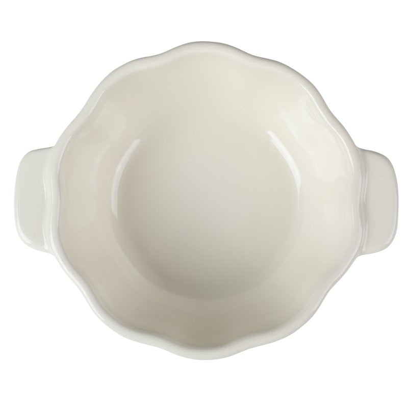.5 Quart Pumpkin Stoneware Mini Cocottes with Lids - Linen, Set of 3 - White