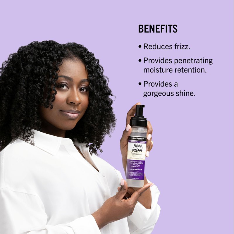 Frizz Patrol Anti-Poof Twist & Curl Setting Mousse - 2 Pack