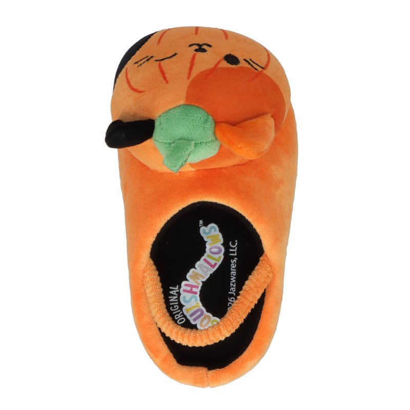 Toddler & Kids Squishmallows Cam the Cat Pumpkin Halloween Slippers - Size 11/12, Orange