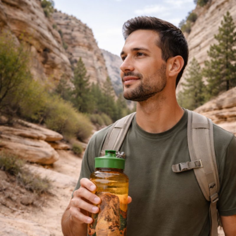 32 oz Tritan Plastic Chug Water Bottle - Desert Vista