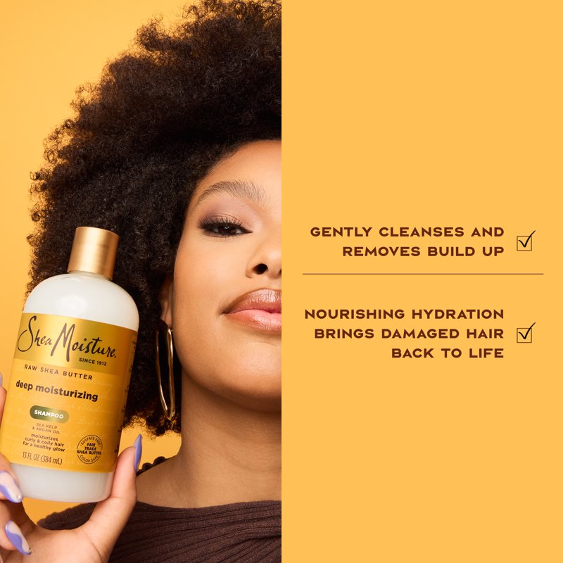 Raw Shea Butter Deep Moisturizing Shampoo for Dry and Damaged Hair