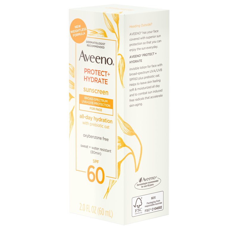 Moisturizing Face Sunscreen Lotion SPF 60 with Prebiotic Oat - 2 fl. oz