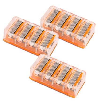 5-Blade Men's Razor Cartridge Refills with Precision Trimmer