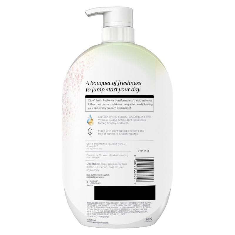 Fresh Radiance Body Wash with Rose Water & Vitamin B3 - 35 fl oz