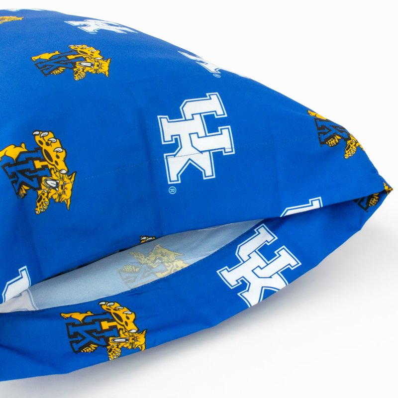 Kentucky Wildcats King Pillowcase Pair 20x40 Inches - College Sports Fan Bedding