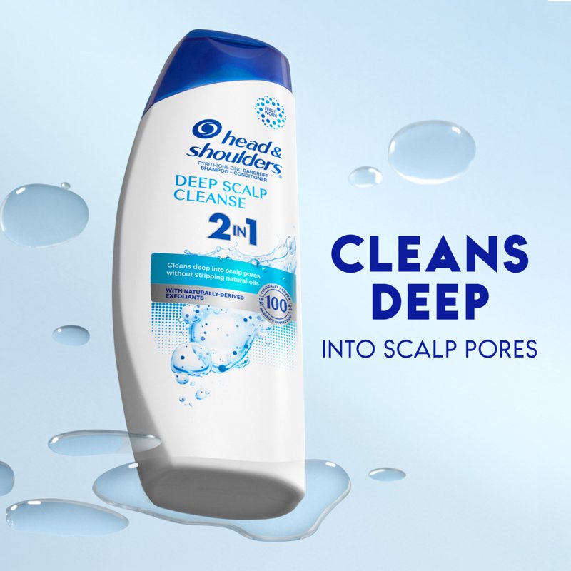 2-in-1 Dandruff Shampoo and Conditioner, Deep Scalp Cleanse, 12.5 oz