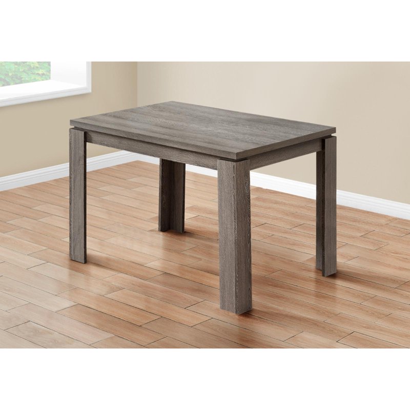 47.25" White Wood Dining Table - Contemporary Farmhouse Style