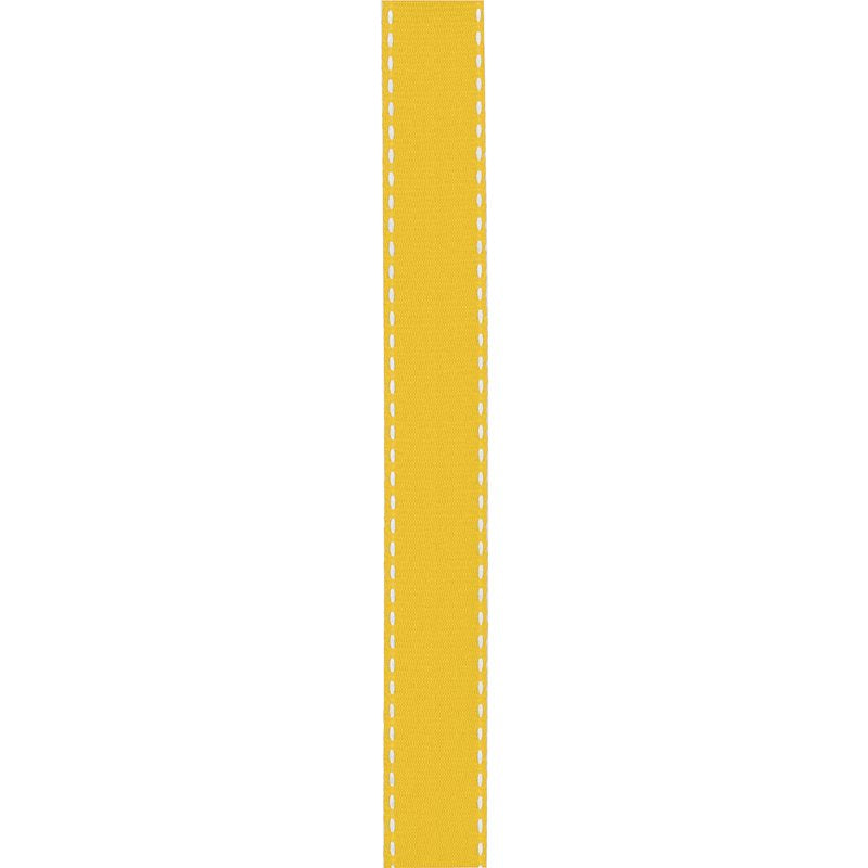 (2 Pack) Lemon Yellow Grosgrain Ribbon 5/8 Inch for Sewing & Crafts - 9 Feet Each