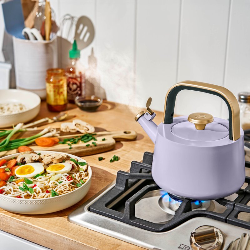 1.8L Ceramic Non-Stick Stovetop Tea Kettle - Lavender